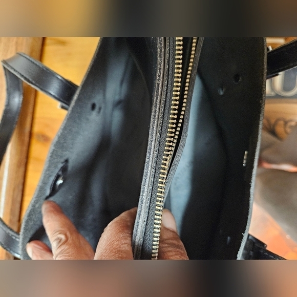 Myriam "MaryAm" Soft Black Leather Satchel Bag - Picture 3 of 16